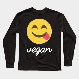 Vegan Emoji Long Sleeve T-Shirt